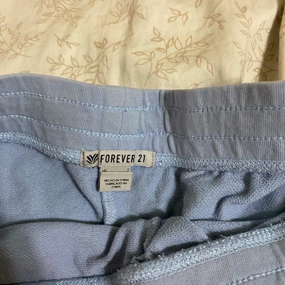 light blue comfy shorts
